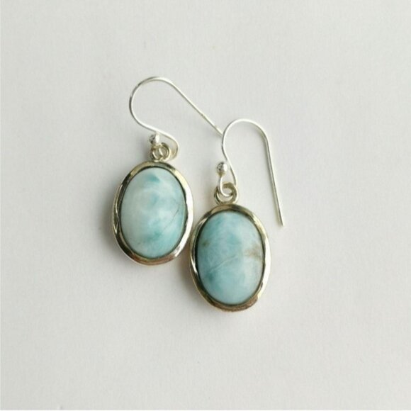 Larimar earrings in Sterling Silver 🆕 - Picture 5 of 8
